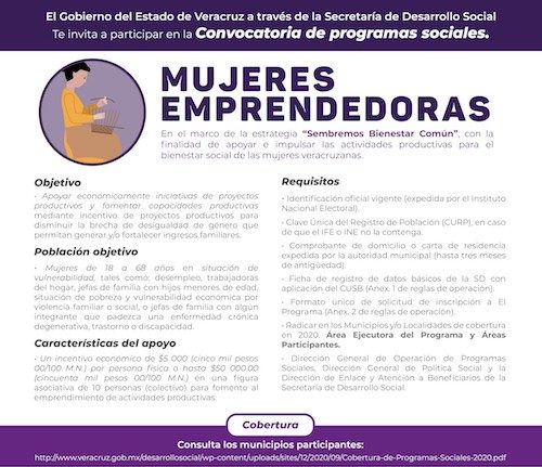 Este lunes se publicará la convocatoria de Mujeres Emprendedoras y ...